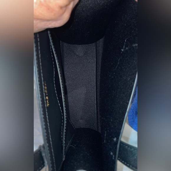 Ted Baker London NWT “The Icon” Embossed Logo Black Shoulder Bag/Tote Sleek - Picture 8 of 11